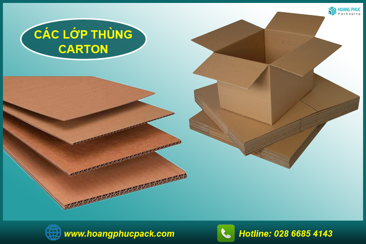 Thùng carton có mấy lớp?