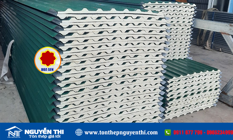 Tôn Hoa Sen màu xanh ngọc