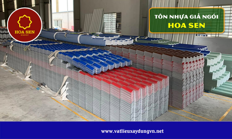 Tôn nhựa giả ngói Hoa Sen 