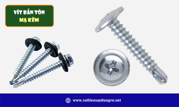 Vít bắn tôn mạ kẽm 